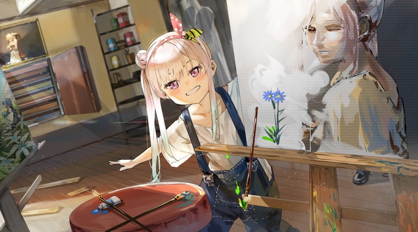 airani iofifteen (hololive and 1 more) drawn by funi_mu9