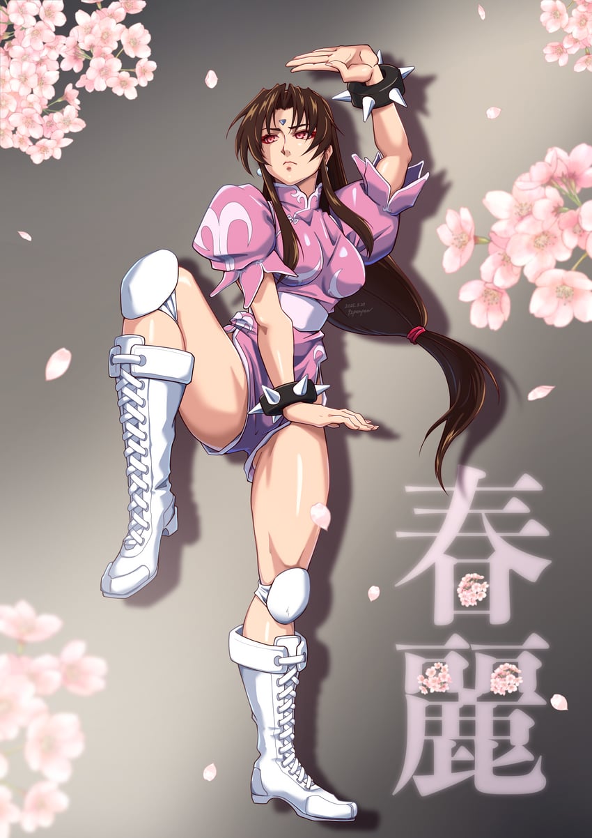 chun-li (street fighter and 1 more) drawn by 92penpen