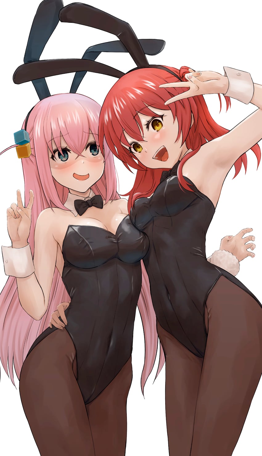 gotoh hitori and kita ikuyo (bocchi the rock!) drawn by sasasa_r_23