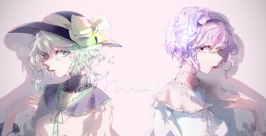 komeiji koishi and komeiji satori (touhou) drawn by soi_soi_(mixueeee634)