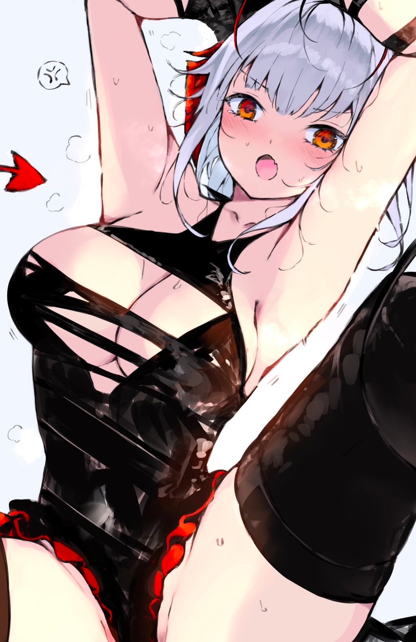 w (arknights and 1 more) drawn by kyuu_(plastic_night_q)