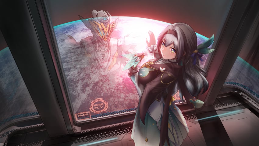 firefly and sam (honkai and 1 more) drawn by dr.lita
