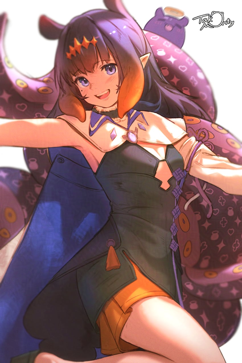 ninomae ina'nis and takodachi (hololive and 2 more) drawn by takomonty