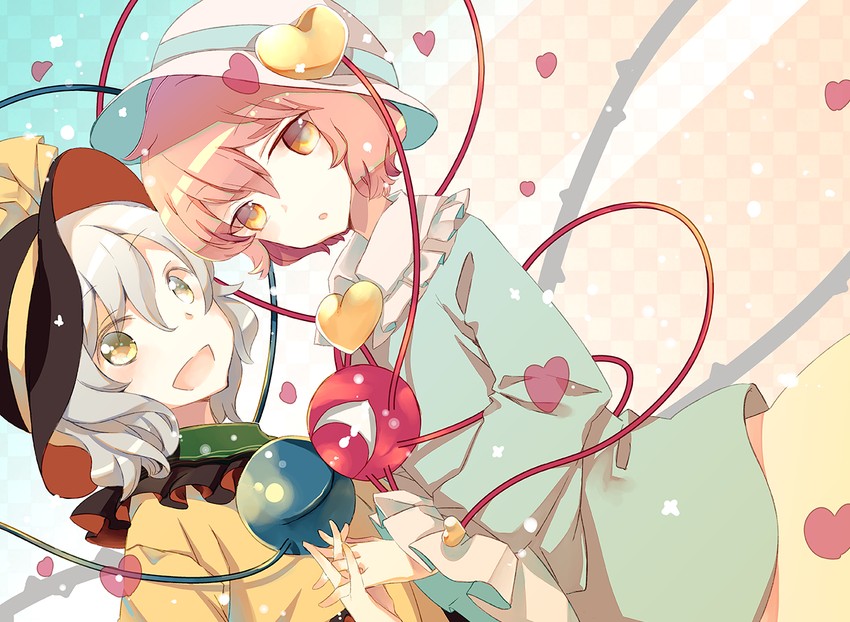 komeiji koishi and komeiji satori (touhou) drawn by atoki