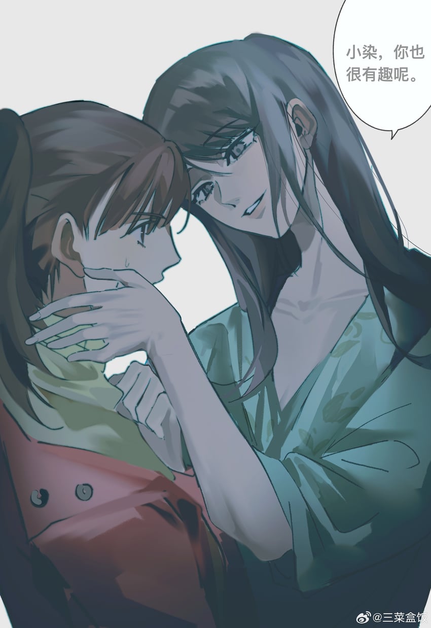 lu xiaoran and xia yitong (nv qin jie shi xiuluo chang) drawn by qincaihefan