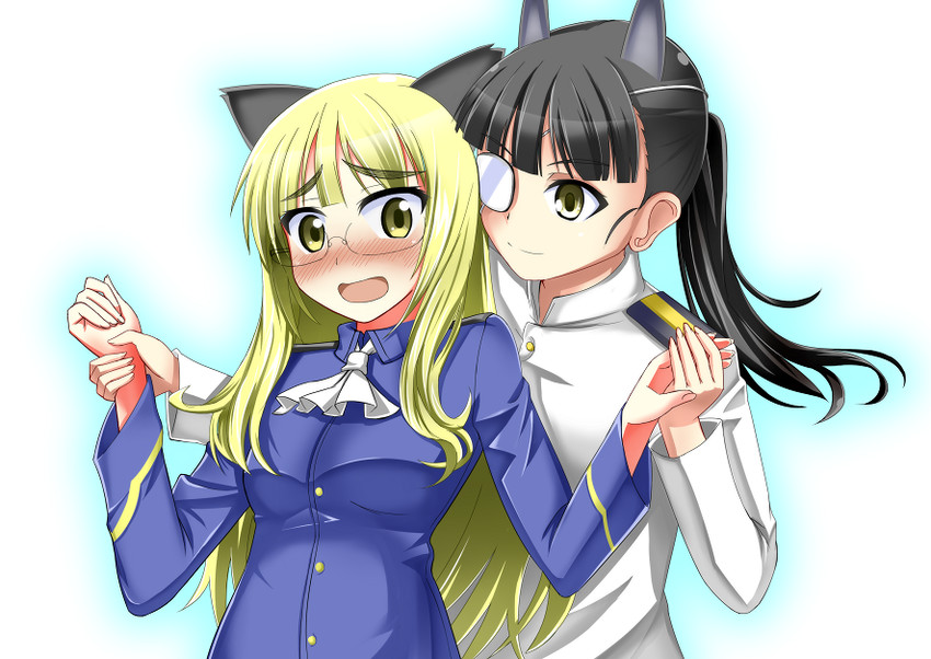 perrine h. clostermann and sakamoto mio (world witches series and 1 more) drawn by re:d_(red_liquid)