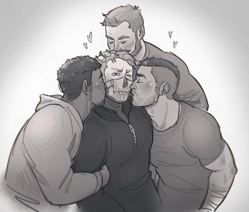 ghost, soap, captain price, and gaz (call of duty and 1 more) drawn by shell_(fludderpy)