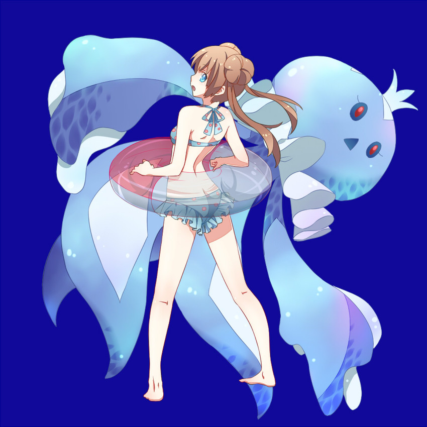 rosa and frillish (pokemon and 1 more) drawn by tatuta_ryu