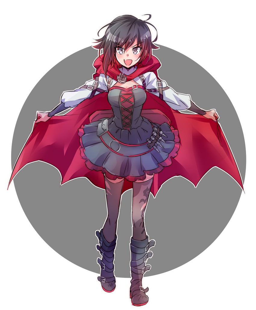 ruby rose and batwoman (rwby and 1 more) drawn by iesupa