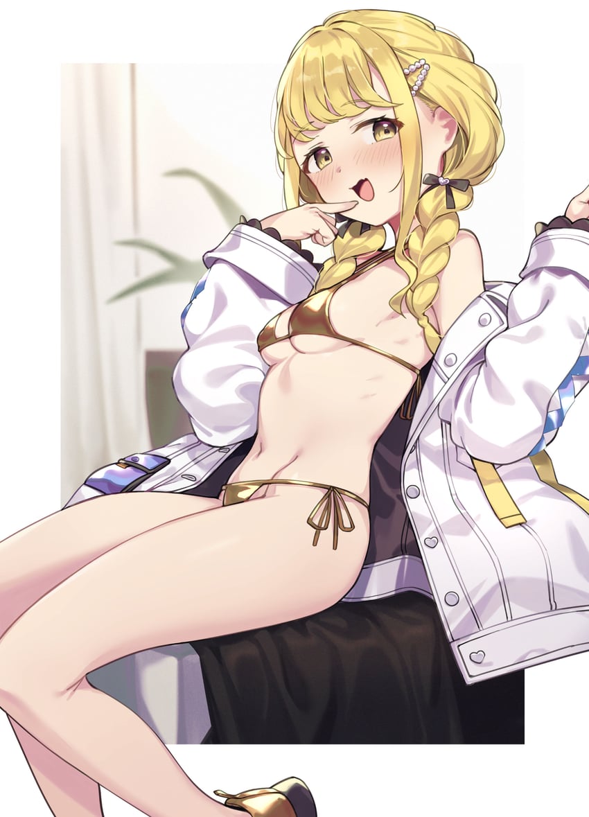 fujita kotone (idolmaster and 1 more) drawn by shennai_misha