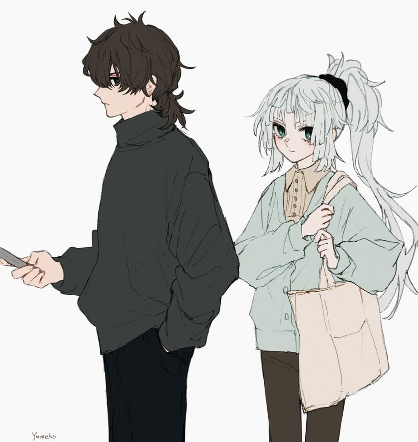 miyamoto iori and yui shousetsu (fate and 1 more) drawn by yumeko_(fgo39625963)