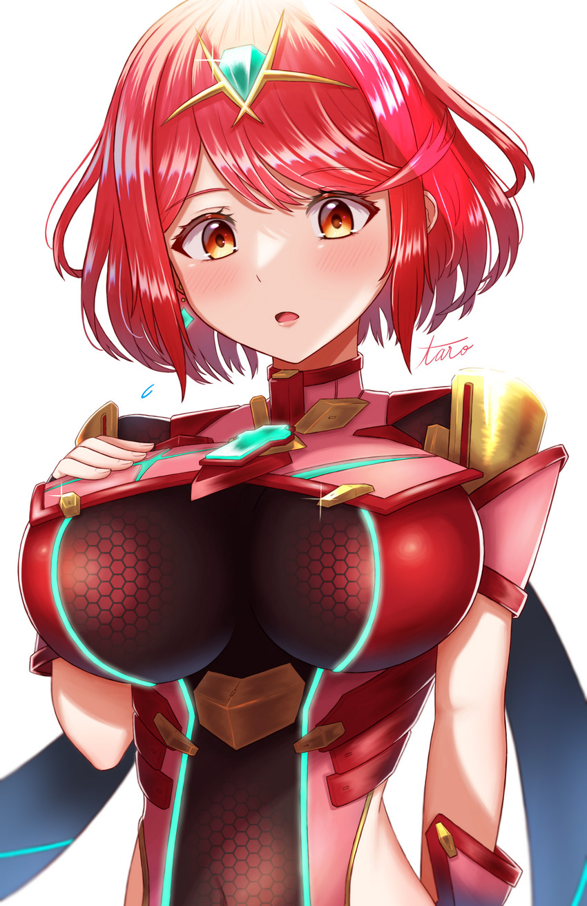 pyra (xenoblade chronicles and 1 more) drawn by taro_(peach_taro51)
