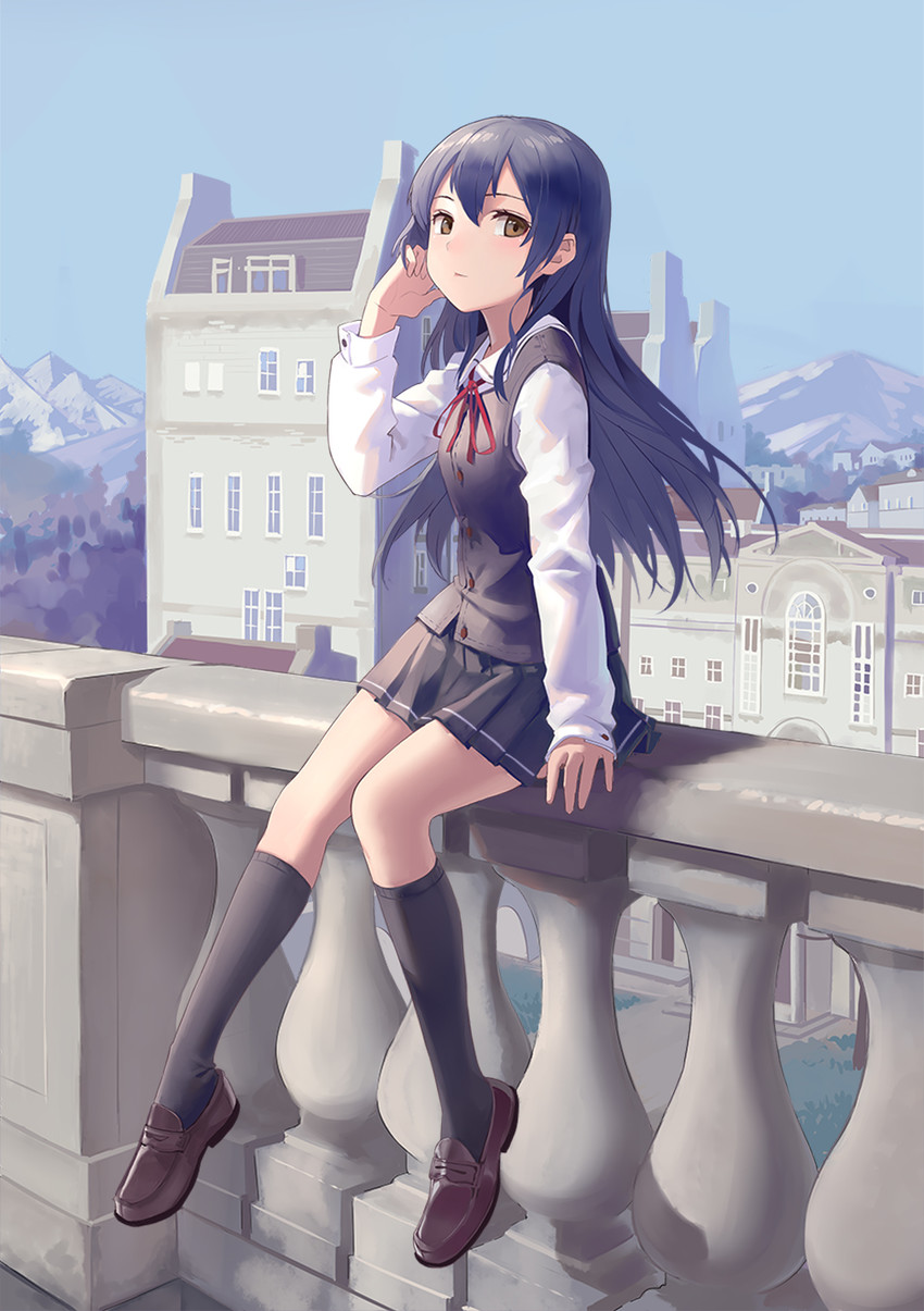sonoda umi (love live! and 1 more) drawn by huanxiang_heitu