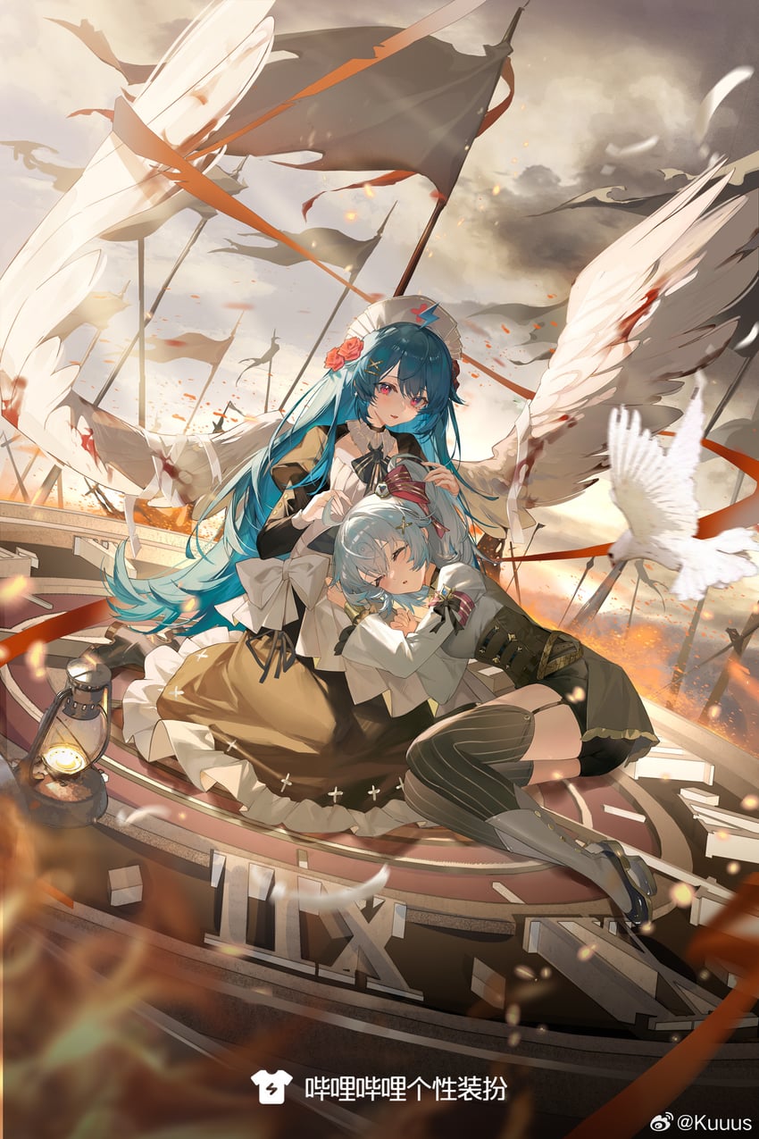 bili girl 33 and bili girl 22 (bilibili) drawn by kuuus