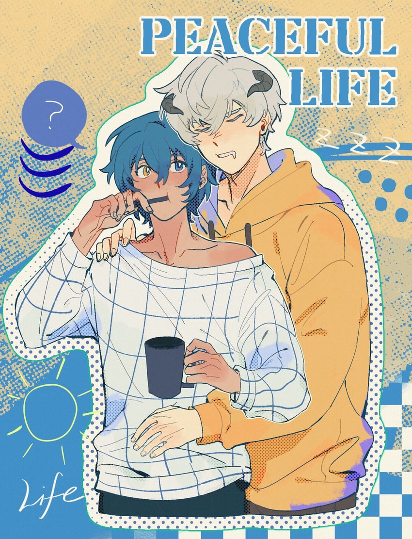 protagonist and strohl (metaphor: refantazio) drawn by feyoo14