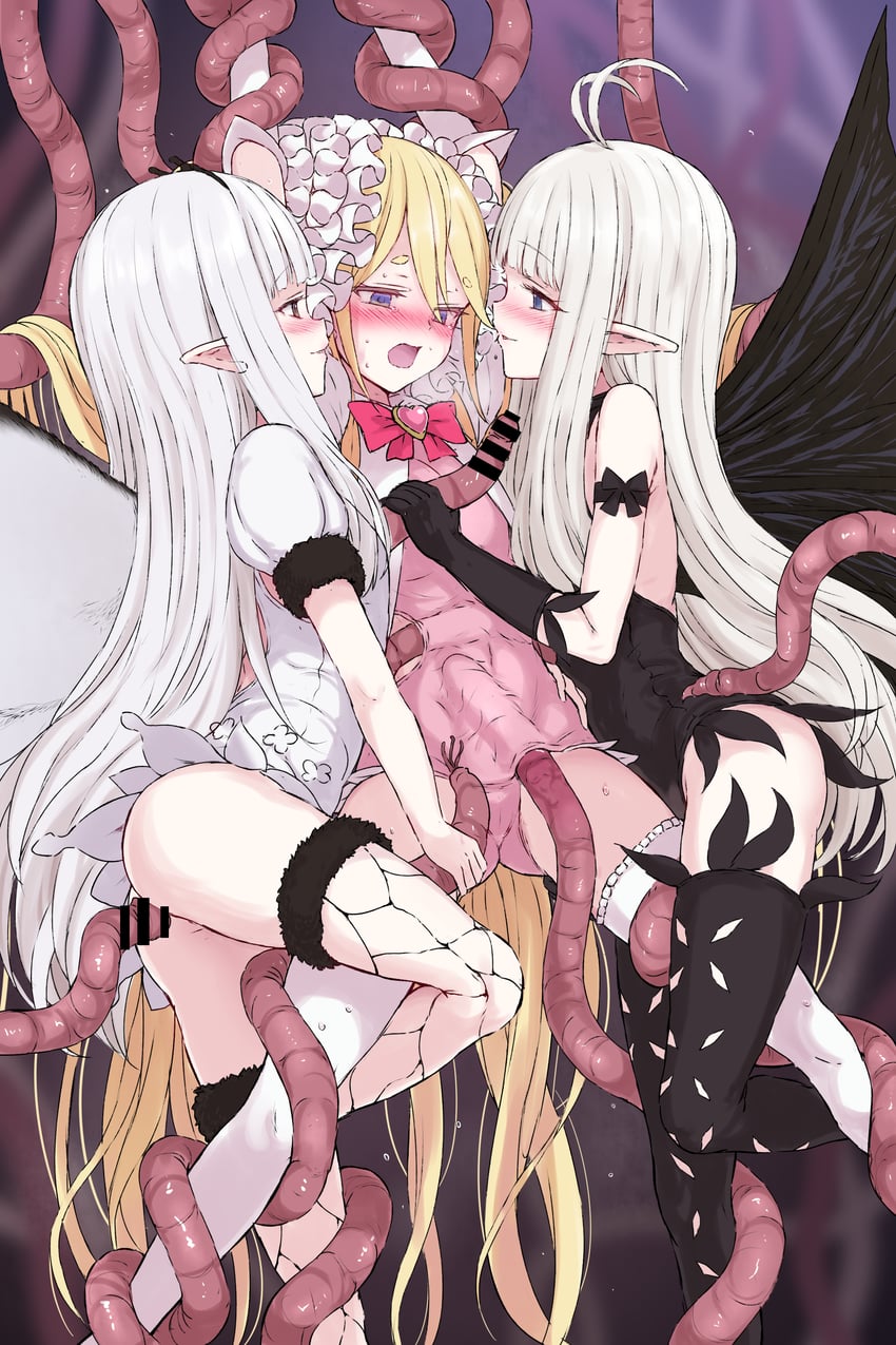 airy, anne, and hana koi (original and 3 more) drawn by gulp5959