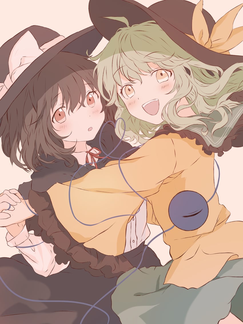 komeiji koishi and usami renko (touhou) drawn by iris-san
