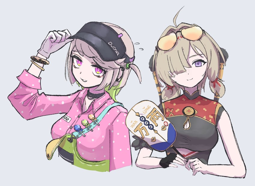 sweety and coco (zenless zone zero) drawn by medro_a
