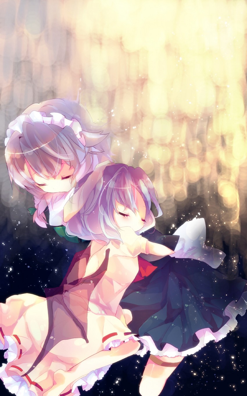 remilia scarlet and izayoi sakuya (touhou) drawn by ana_(rznuscrf)
