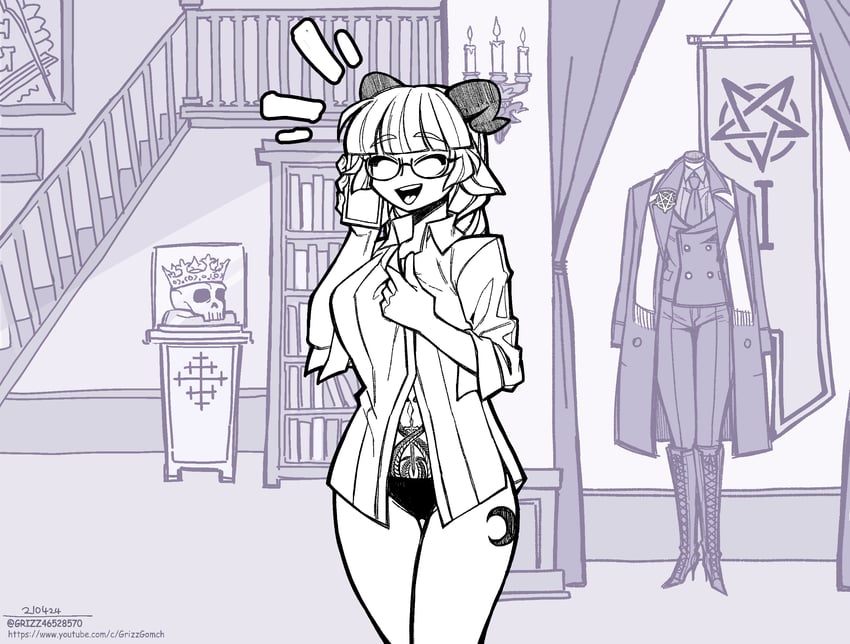 baphomet (original and 1 more) drawn by grizz