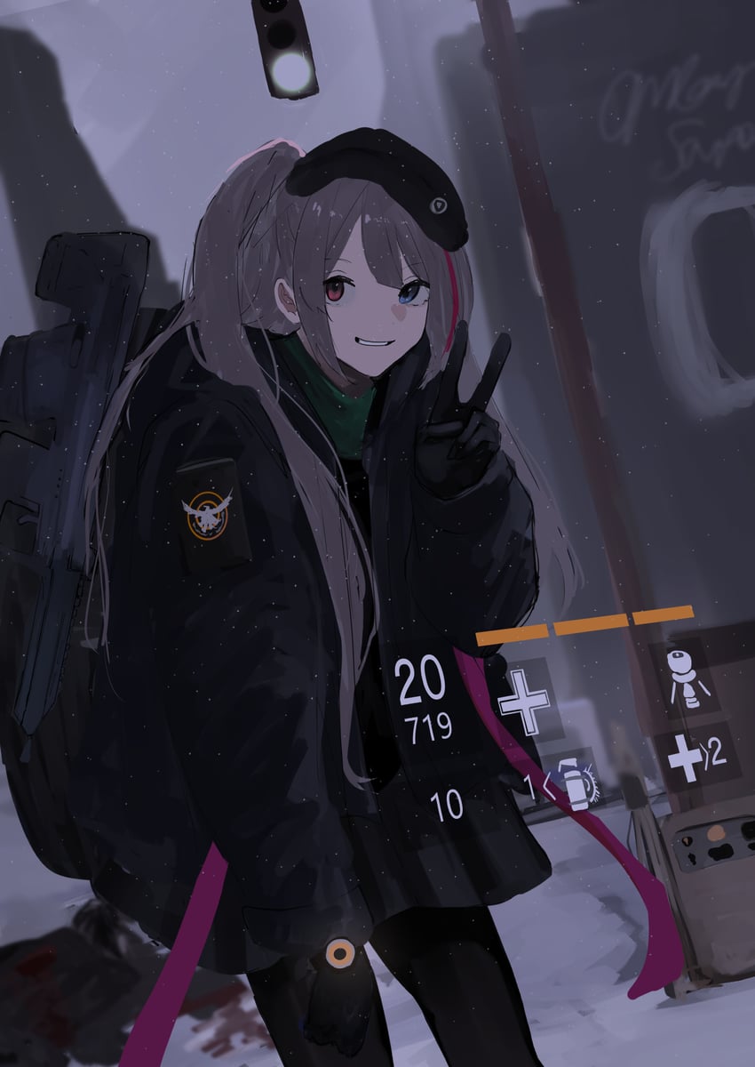 mdr (girls' frontline and 1 more) drawn by pikuson