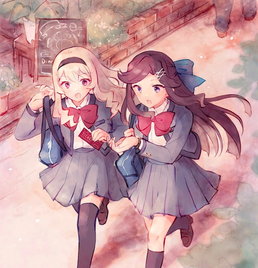 saijou claudine and tendou maya (shoujo kageki revue starlight) drawn by wato_(ko)