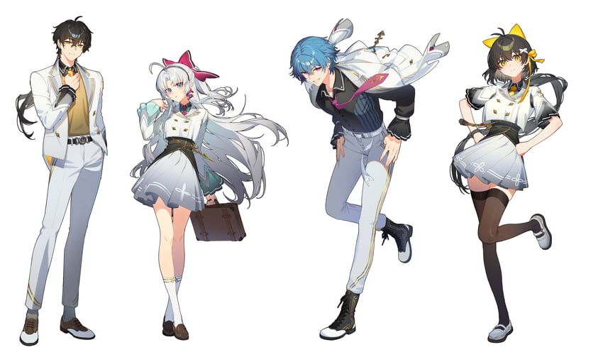 rover, female rover, male rover, carlotta, and brant (wuthering waves) drawn by dl_(dl_6ix)