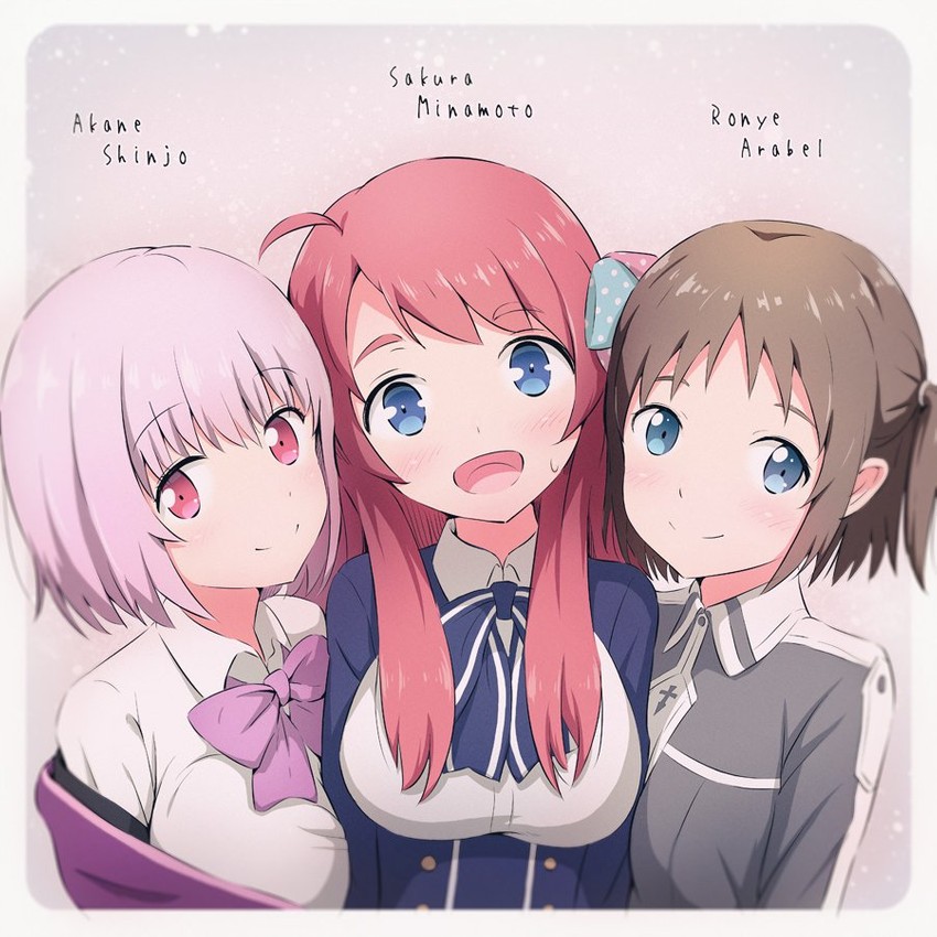 shinjou akane, minamoto sakura, and ronye arabel (sword art online and 4 more) drawn by asou_(asabu202)
