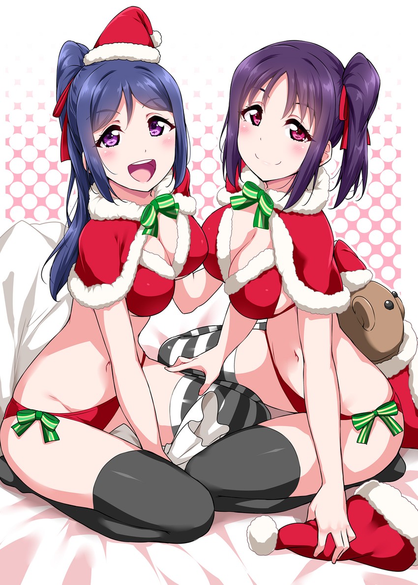 matsuura kanan and kazuno sarah (love live! and 1 more) drawn by yopparai_oni