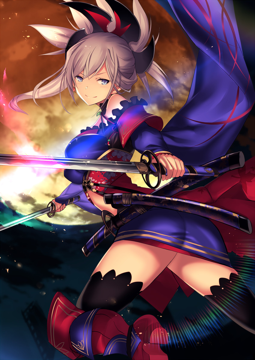 miyamoto musashi (fate and 1 more) drawn by karlwolf