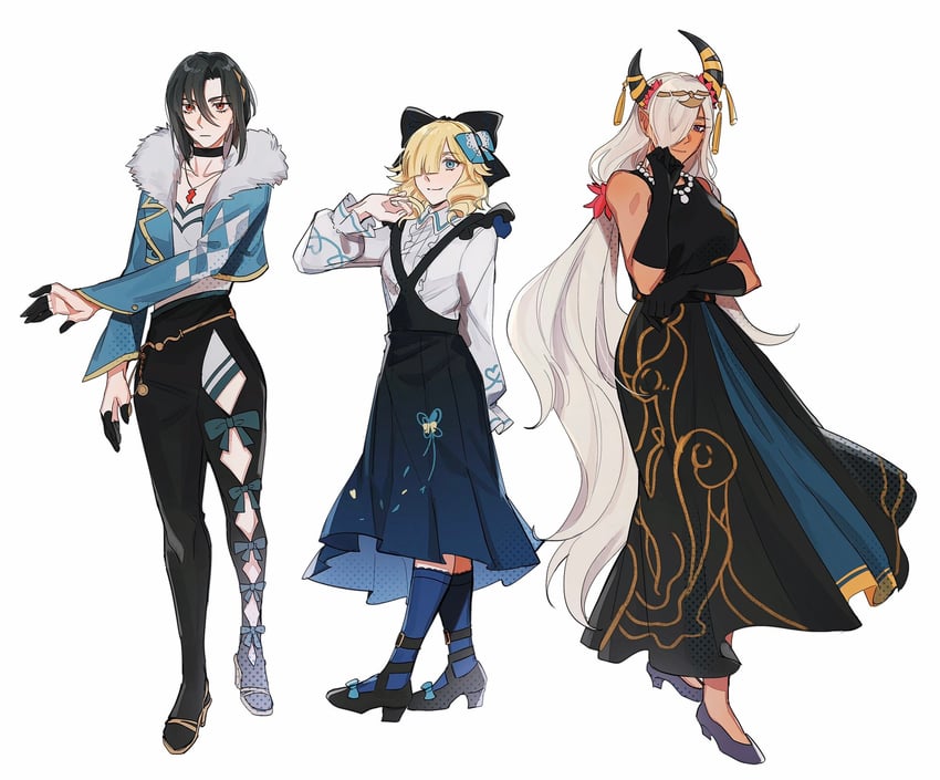 nel, zelestia, and madeline (fire emblem and 1 more) drawn by seirorath