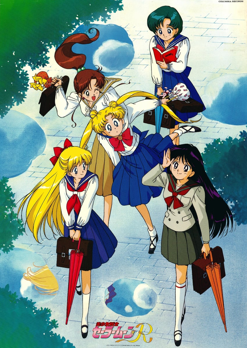 tsukino usagi, mizuno ami, aino minako, hino rei, and kino makoto (bishoujo senshi sailor moon and 1 more) drawn by tadano_kazuko