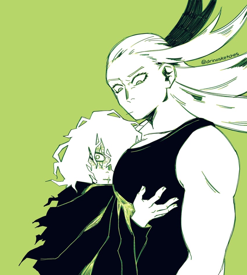 shigaraki tomura and star and stripe (boku no hero academia) drawn by superevey1