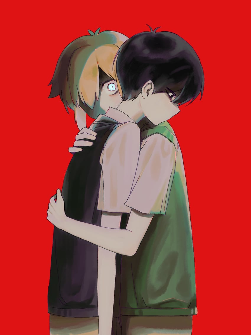 sunny and basil (omori) drawn by omori_whitesp