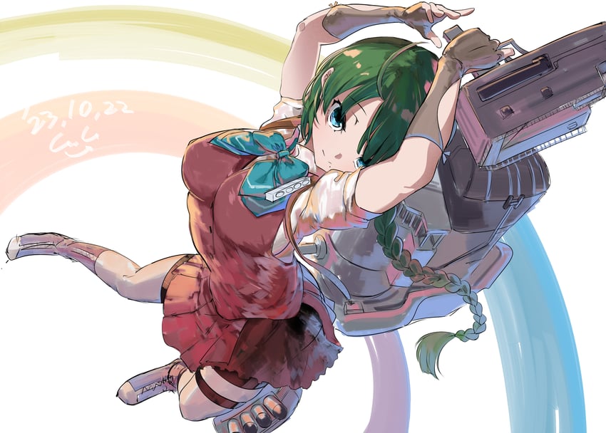 yuugumo and yuugumo kai ni (kantai collection) drawn by gegesan