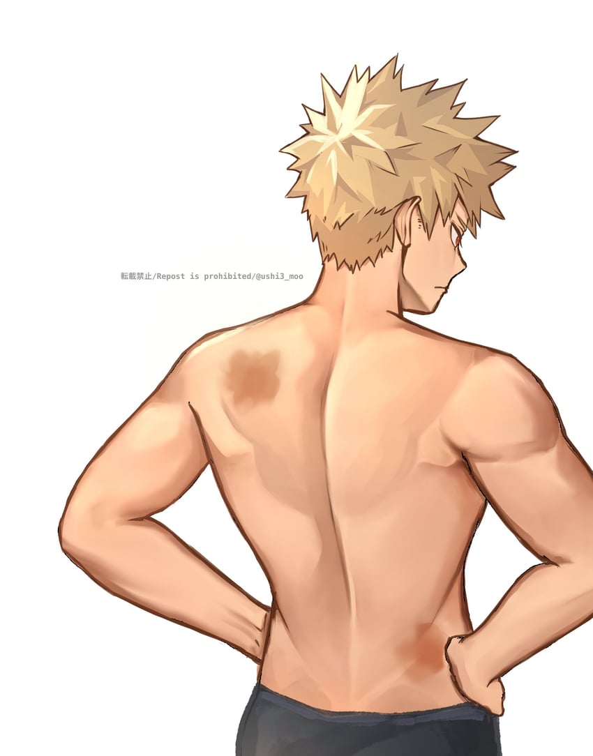 bakugou katsuki (boku no hero academia) drawn by ushi3_moo