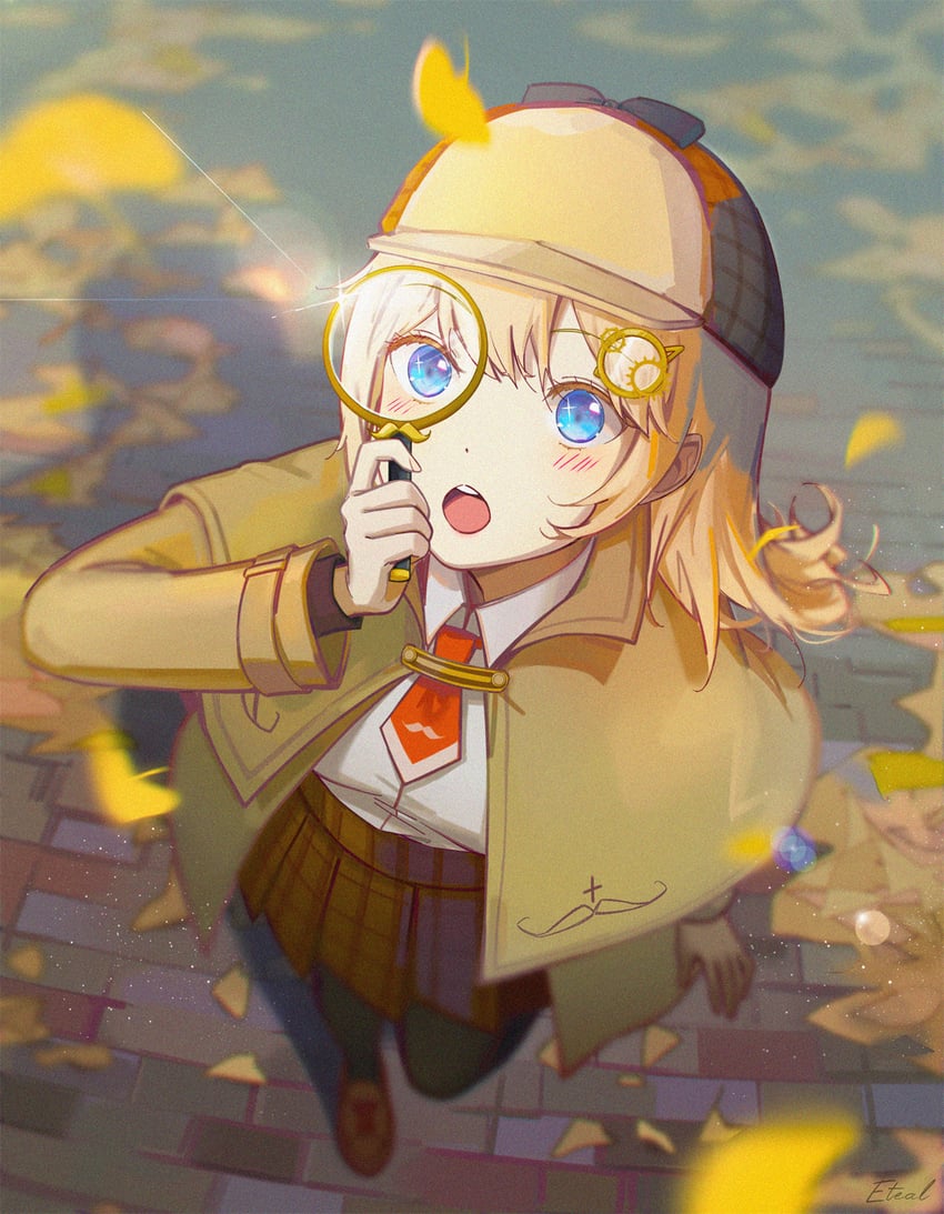 watson amelia (hololive and 1 more) drawn by rainry