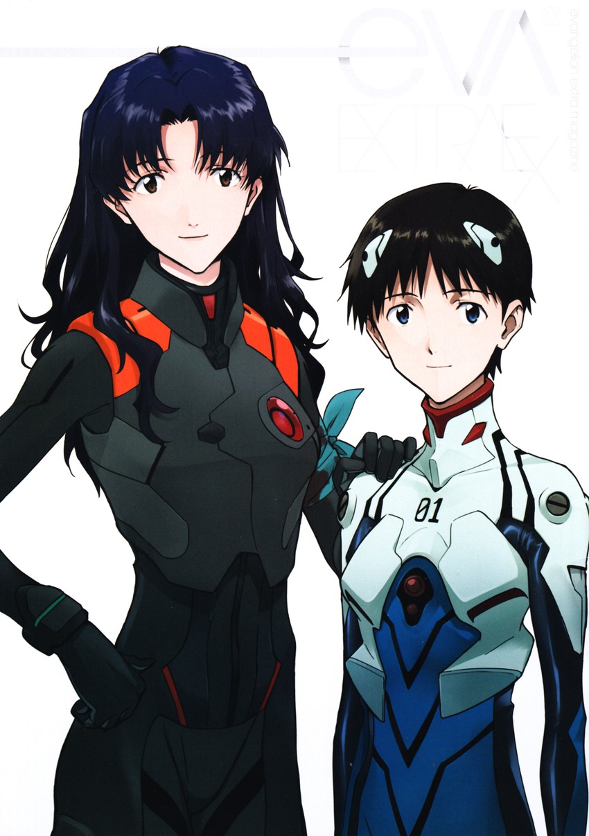 ikari shinji and katsuragi misato (neon genesis evangelion and 2 more) drawn by nishigori_atsushi