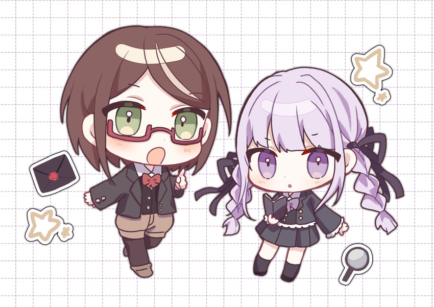 kirigiri kyoko and samidare yui (danganronpa and 1 more) drawn by hana_no_yo
