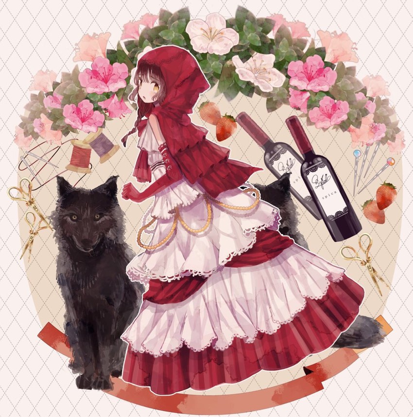 little red riding hood (original and 1 more) drawn by supika