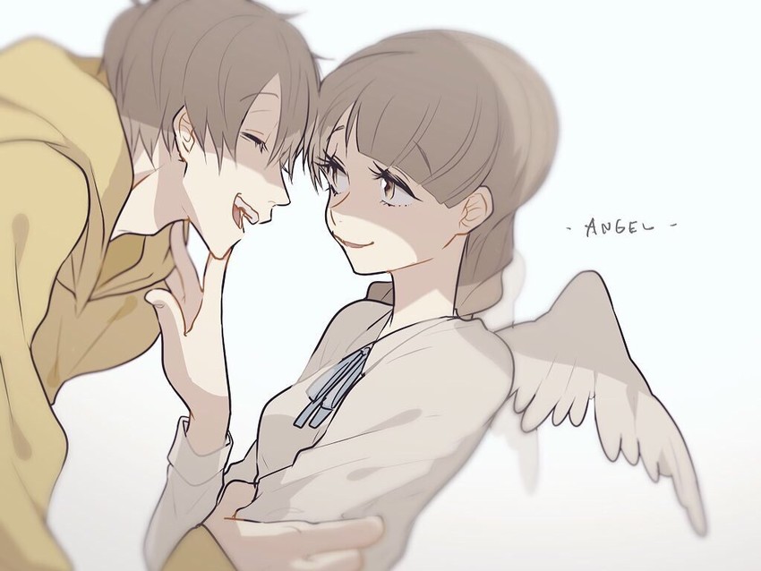 matsuno jyushimatsu and jyushimatsu's girlfriend (osomatsu and 2 more) drawn by doruo