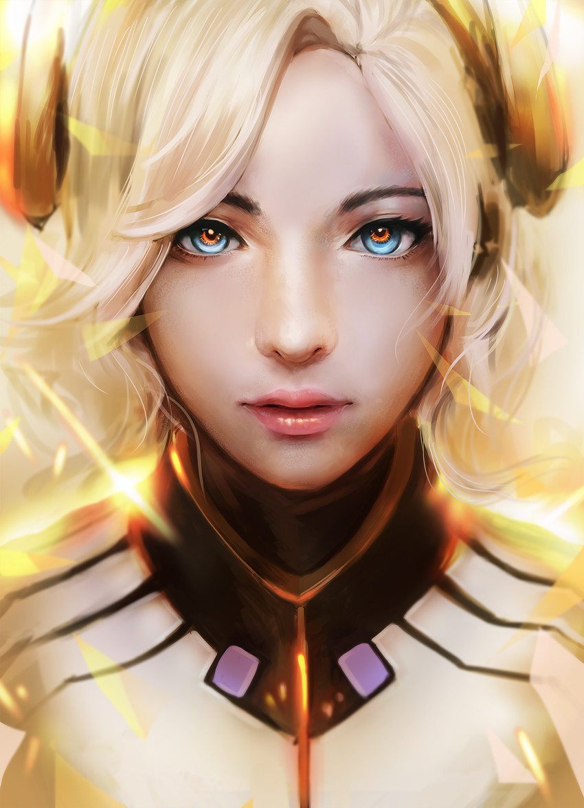 mercy (overwatch and 1 more) drawn by haohe_buguo