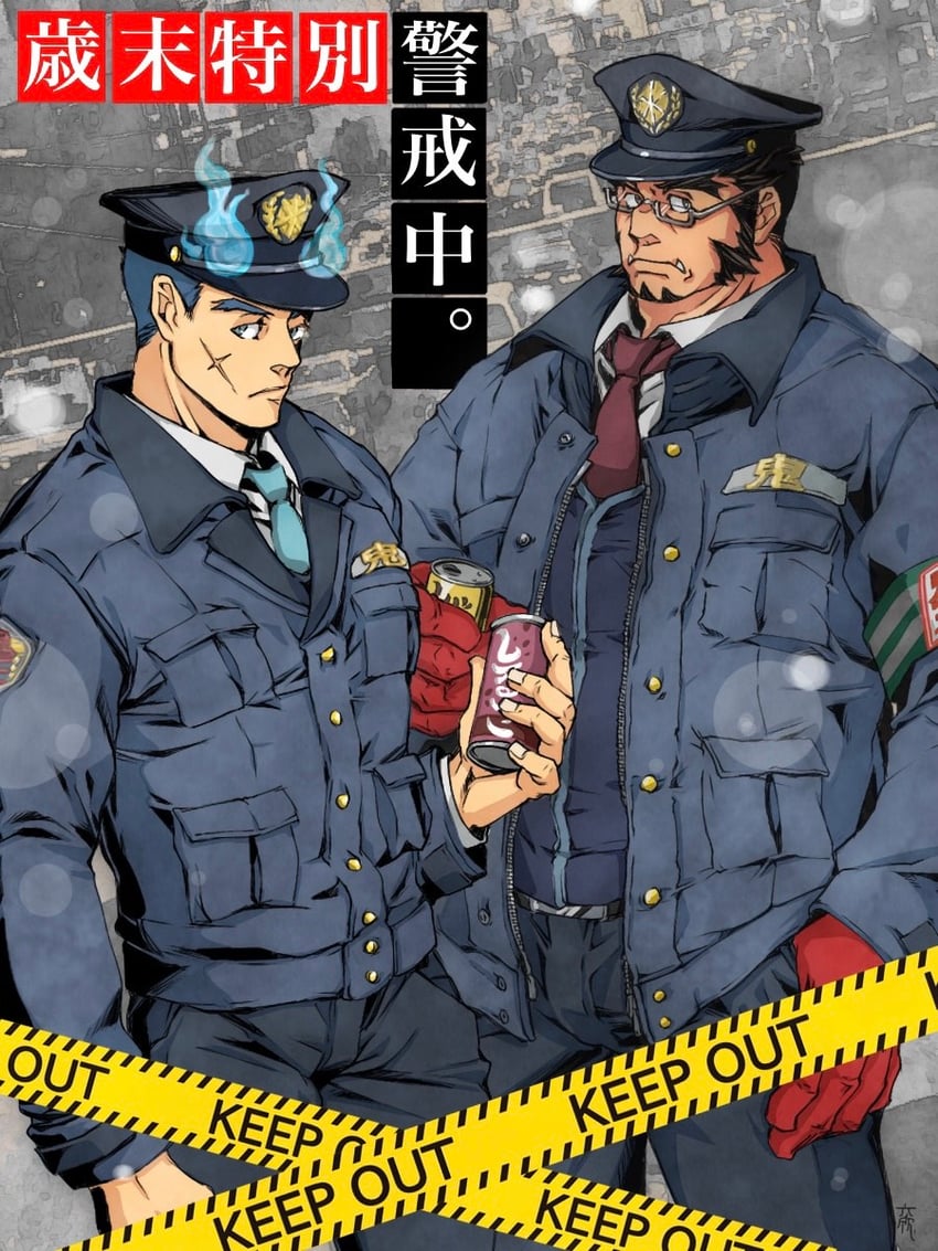 tajikarao and sakimori toji (tokyo afterschool summoners) drawn by yoshiyuki_(nein69yoshiyuki)