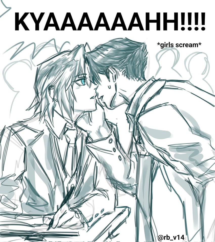 sephiroth and angeal hewley (final fantasy and 2 more) drawn by rb_v14
