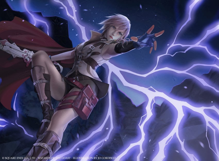 lightning farron (final fantasy and 2 more) drawn by yuxingart