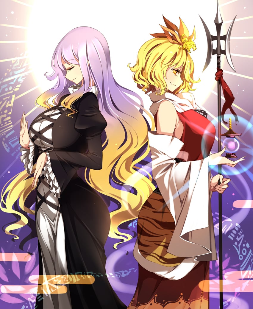 hijiri byakuren and toramaru shou (touhou) drawn by raptor7