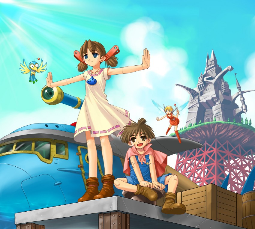 josette, pino, bird, and tinker (wonder project j2 and 1 more) drawn by saitou_tsukasa