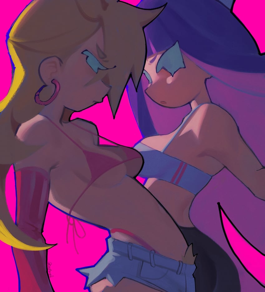 stocking and panty (panty & stocking with garterbelt) drawn by capn_oli