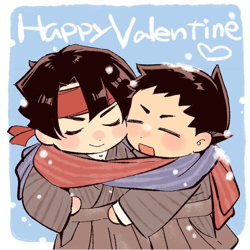 ryunosuke naruhodo and kazuma asogi (ace attorney and 1 more) drawn by mizuno_(iori-amu)