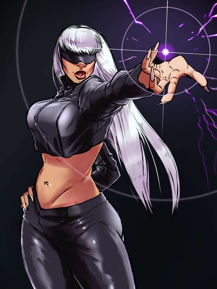 gojou satoru and megan thee stallion (jujutsu kaisen and 1 more) drawn by kuroxcho